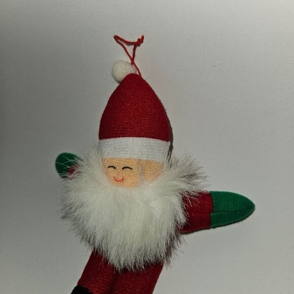 VTG Dan Brechner Santa Claus Plush Ornament 7" Stuffed Toy Christmas Tree Decor - Picture 2 of 8